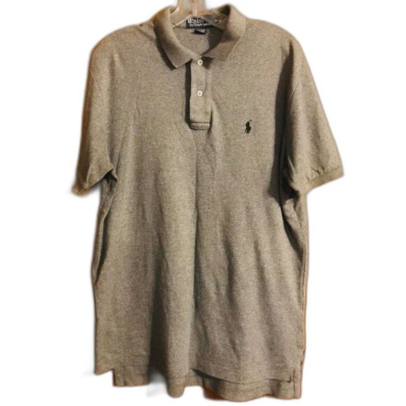 Polo By Ralph Lauren Polo Shirt Mens Size Med Short Sleeve Gray Casual Pull Over - Picture 1 of 5